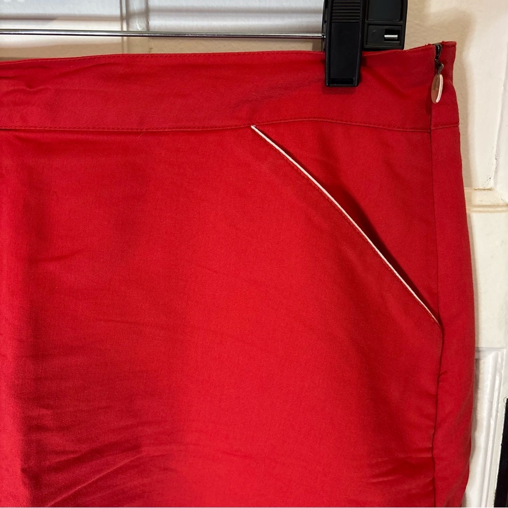 Lopez Golf Skort Size 14 RED Lightweight with Pockets and Zipper